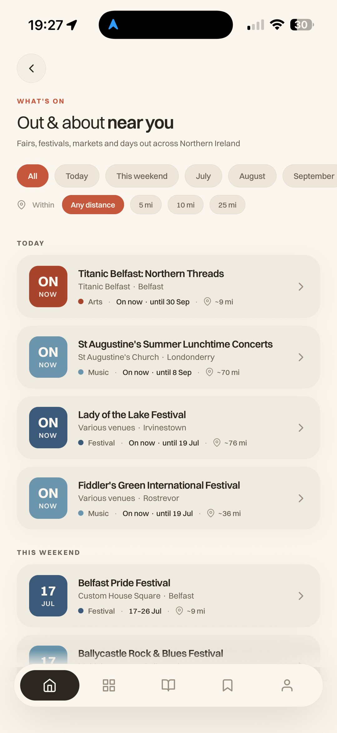 What's on — fairs and festivals